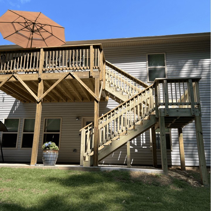 modern home at night