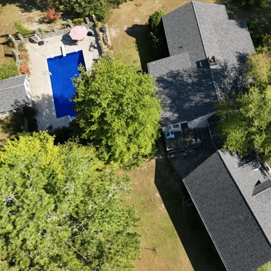 modern home at night